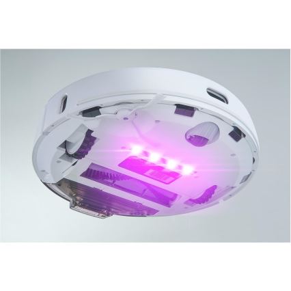 Sencor - Robotdammsugare med mopp 2-i-1 50 W/5000 mAh Wi‑Fi vit + fjärrkontroll