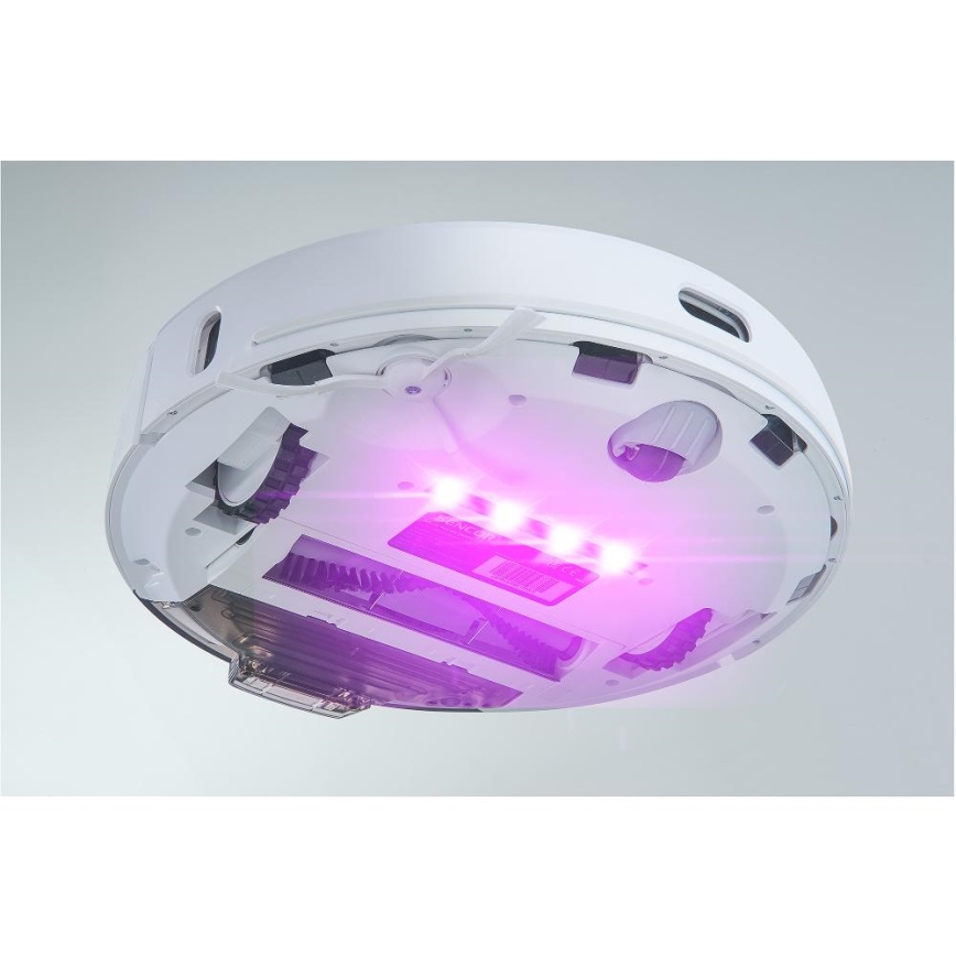 Sencor - Robotdammsugare med mopp 2-i-1 50 W/5000 mAh Wi‑Fi vit + fjärrkontroll