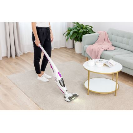 Sencor - Skaftdammsugare 2in1 110W/14,8V 2200 mAh vit