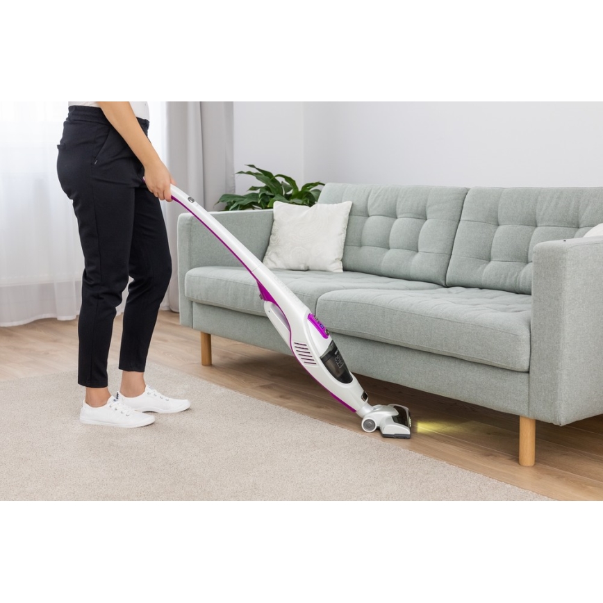 Sencor - Skaftdammsugare 2in1 110W/14,8V 2200 mAh vit