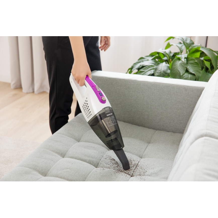 Sencor - Skaftdammsugare 2in1 110W/14,8V 2200 mAh vit
