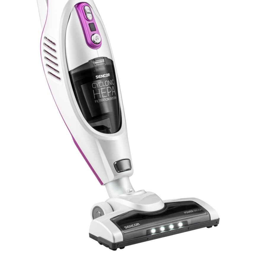 Sencor - Skaftdammsugare 2in1 110W/14,8V 2200 mAh vit