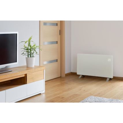Sencor - Smart elektrisk direktvärmare/konvektor 1200/2400W/230V IP24 Wi-Fi vit