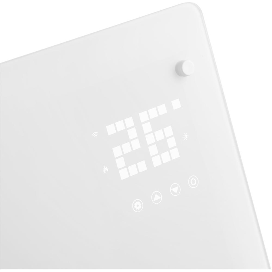 Sencor - Smart elektrisk konvektor/direktvärmare 2000W/230V IP24 Wi-Fi vit + fjärrkontroll