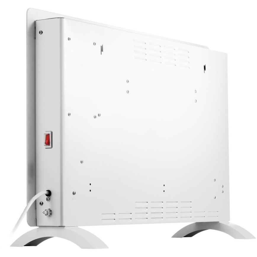 Sencor - Smart elektrisk konvektor/direktvärmare 2000W/230V IP24 Wi-Fi vit + fjärrkontroll