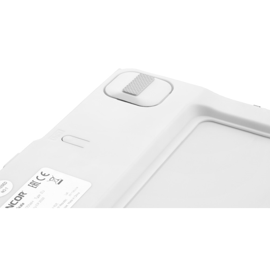 Sencor - Smart fitness våg 1xCR2032 vit 