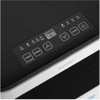 Sencor - Smart mobil luftkonditionering 3i1 med kompletta tillbehör 1050W/230V 10000 BTU Wi-Fi + fjärrkontroll
