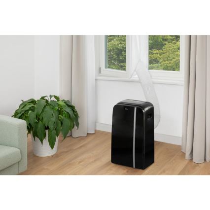 Sencor - Smart mobil luftkonditionering 3i1 med kompletta tillbehör 1450W/230V 12000 BTU Wi-Fi svart + fjärrkontroll