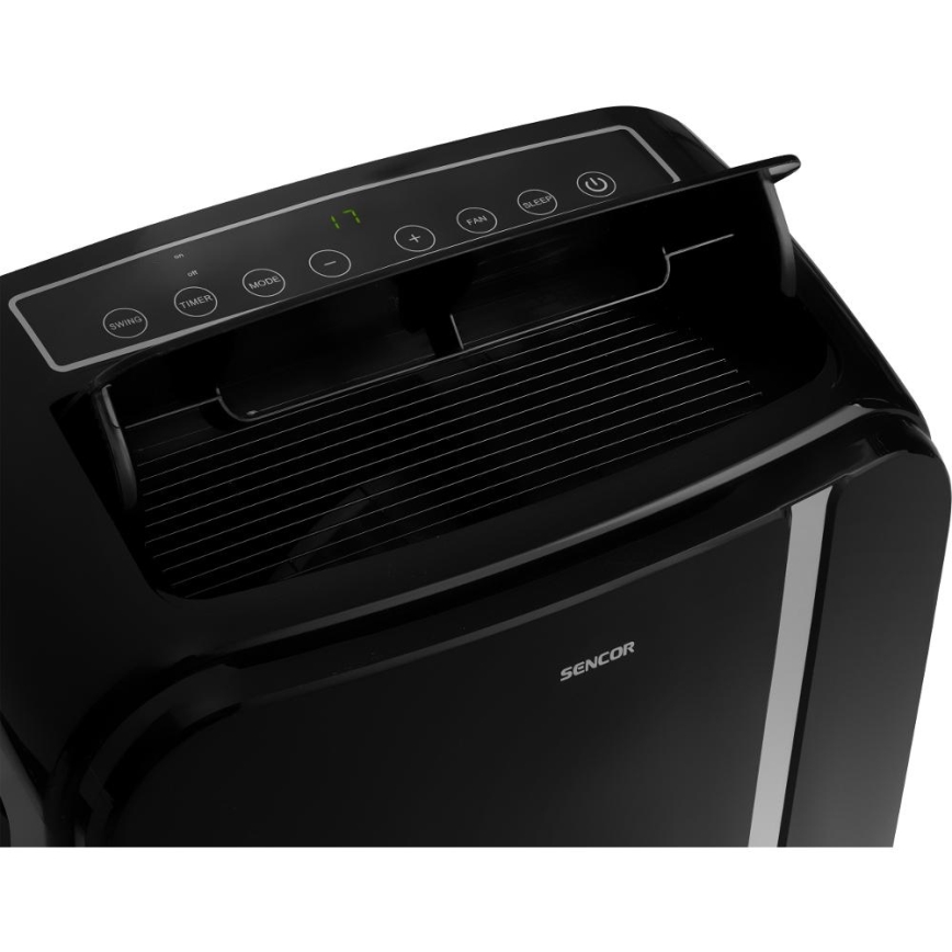 Sencor - Smart mobil luftkonditionering 3i1 med kompletta tillbehör 1450W/230V 12000 BTU Wi-Fi svart + fjärrkontroll