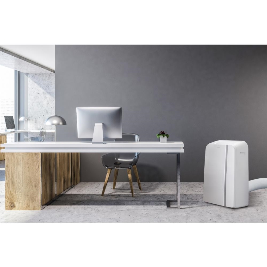 Sencor - Smart mobil luftkonditionering 3i1 med kompletta tillbehör 1450W/230V 12000 BTU Wi-Fi vit + fjärrkontroll