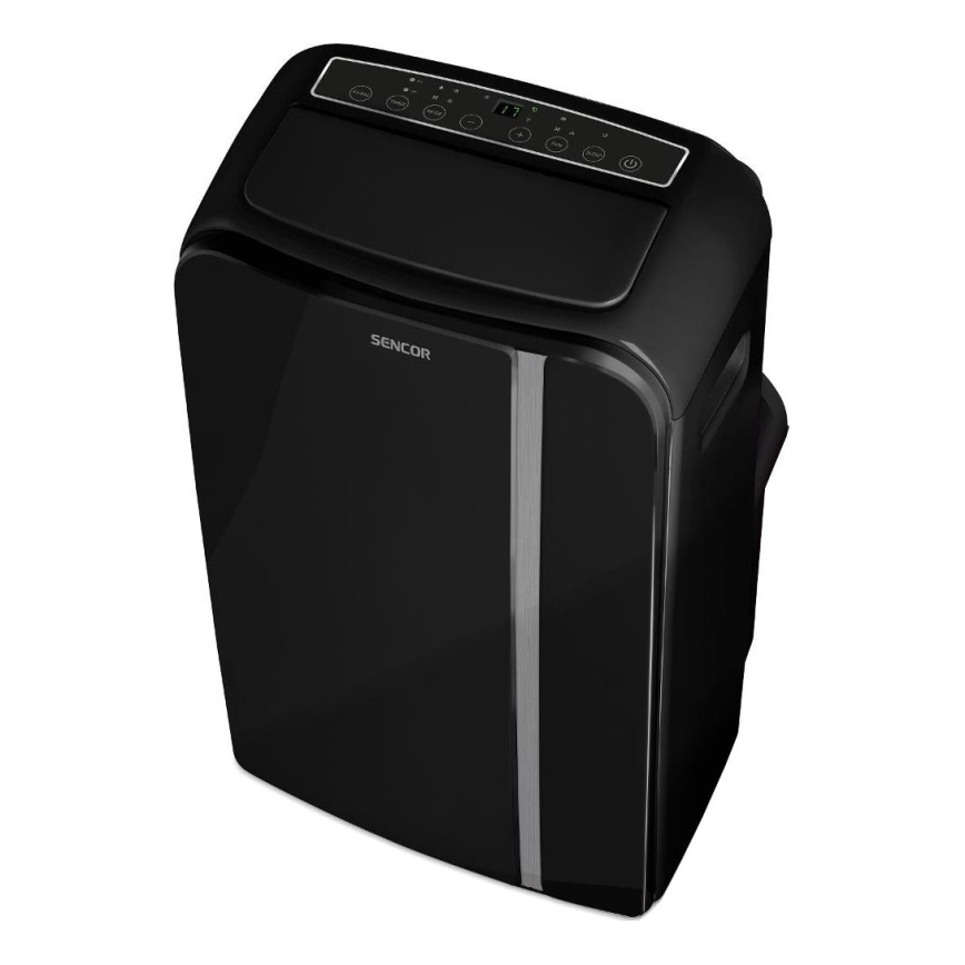 Sencor - Smart mobil luftkonditionering 3i1 med kompletta tillbehör 1450W/230V 12000 BTU Wi-Fi svart + fjärrkontroll