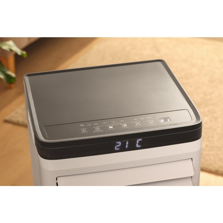 Sencor - Smart portabel luftkonditionering 3-i-1 inklusive komplett tillbehör 1020W/230V 10000 BTU Wi-Fi vit + fjärrkontroll