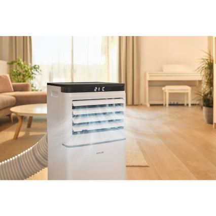 Sencor - Smart portabel luftkonditionering 3-i-1 inklusive komplett tillbehör 1020W/230V 10000 BTU Wi-Fi vit + fjärrkontroll