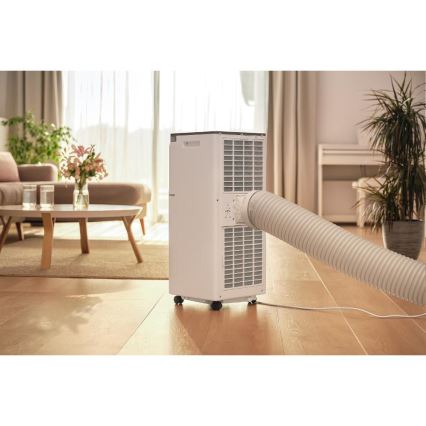 Sencor - Smart portabel luftkonditionering 3-i-1 inklusive komplett tillbehör 1020W/230V 10000 BTU Wi-Fi vit + fjärrkontroll