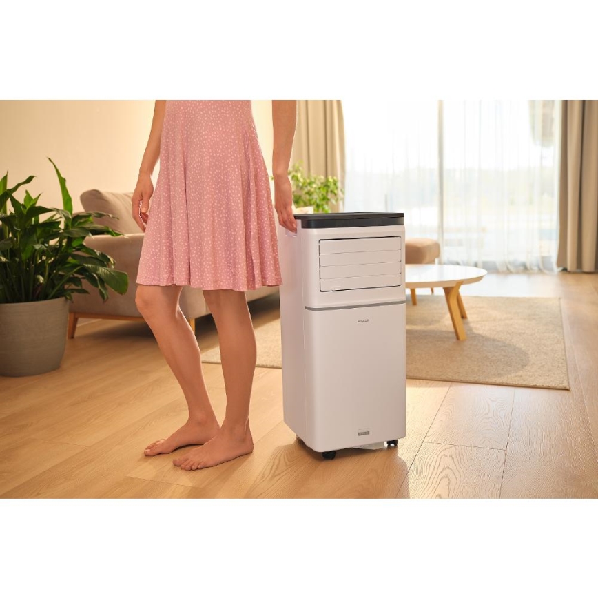 Sencor - Smart portabel luftkonditionering 3-i-1 inklusive komplett tillbehör 1020W/230V 10000 BTU Wi-Fi vit + fjärrkontroll