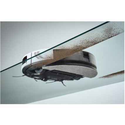 Sencor - Smart robotdammsugare med mop 2-i-1 28W/2600 mAh Wi-Fi vit + fjärrkontroll