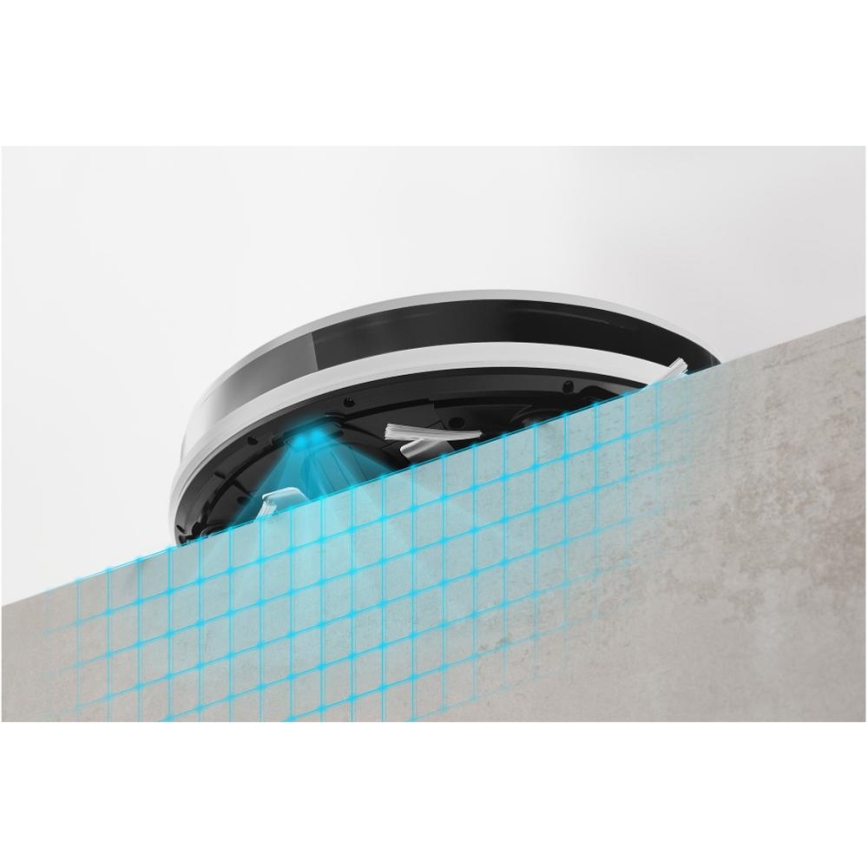 Sencor - Smart robotdammsugare med mop 2-i-1 28W/2600 mAh Wi-Fi vit + fjärrkontroll