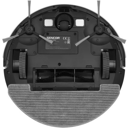 Sencor - Smart robotdammsugare med mop 2-i-1 28W/2600 mAh Wi-Fi vit + fjärrkontroll