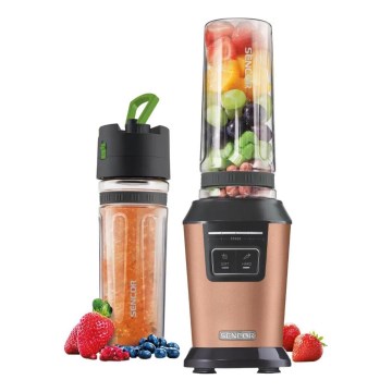 Sencor - Smoothieblender med tillbehör, 800 W/230 V, kopparfärgad