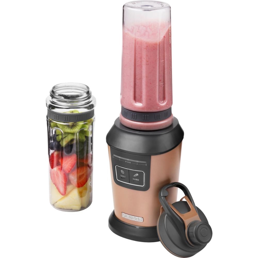 Sencor - Smoothieblender med tillbehör 800W/230V kopparfärgad