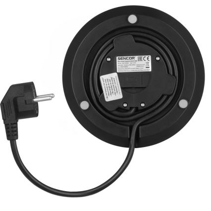 Sencor - Snabb vattenkokare med temperaturreglering 1,5 l 2150W/230V svart/roséguld