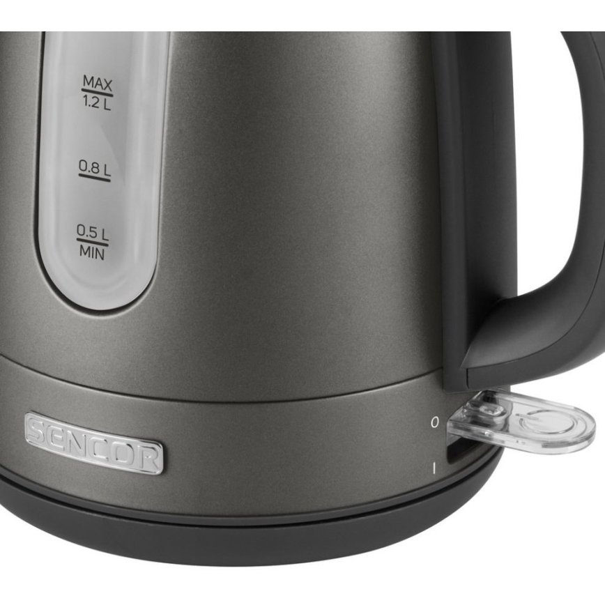 Sencor - Vattenkokare 1,2 l 2150W/230V antracit