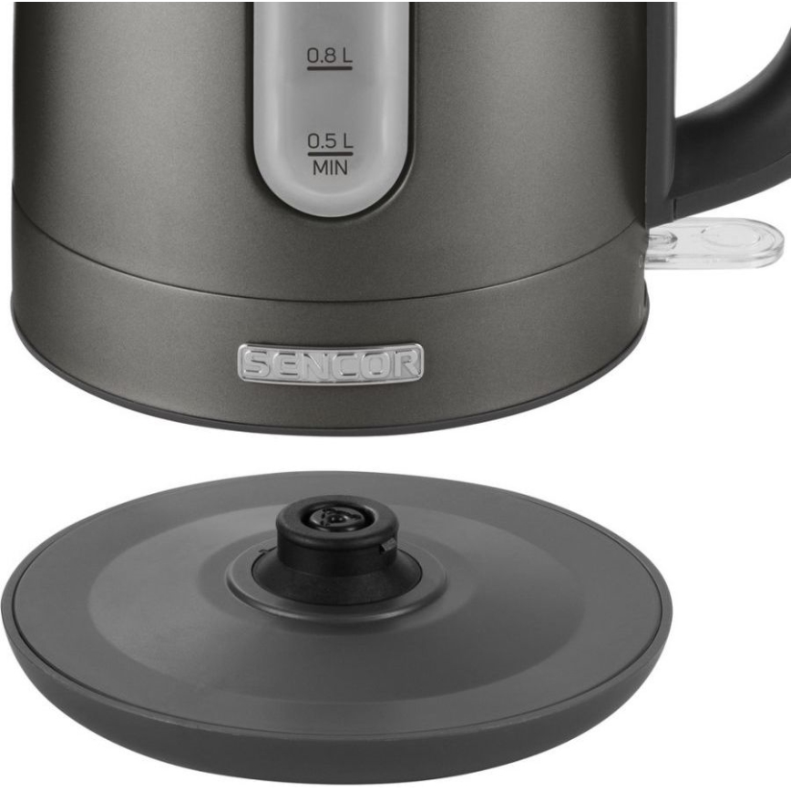 Sencor - Vattenkokare 1,2 l 2150W/230V antracit