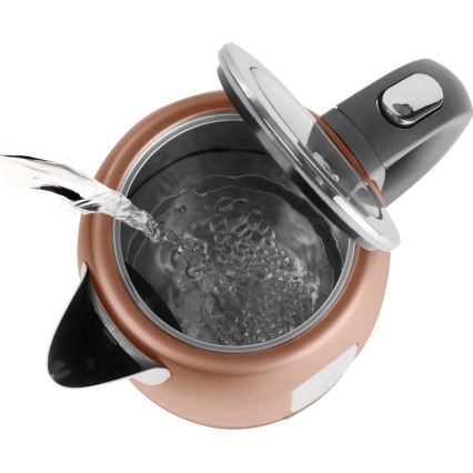 Sencor - Vattenkokare 1,2 l 2150W/230V kopparfärgad