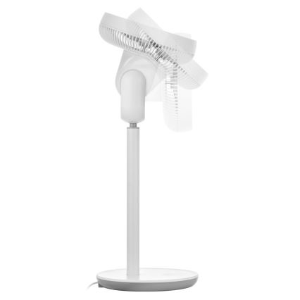 Sencor - Stående fläkt 3D UltraSilent 26W/230V vit + fjärrkontroll