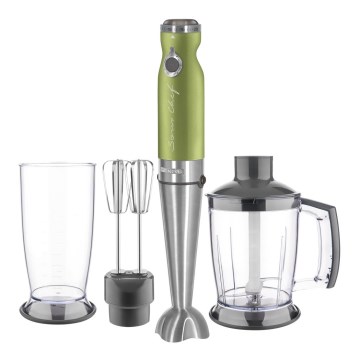 Sencor - Stick blender 4in1 1200W/230V rostfri/grön