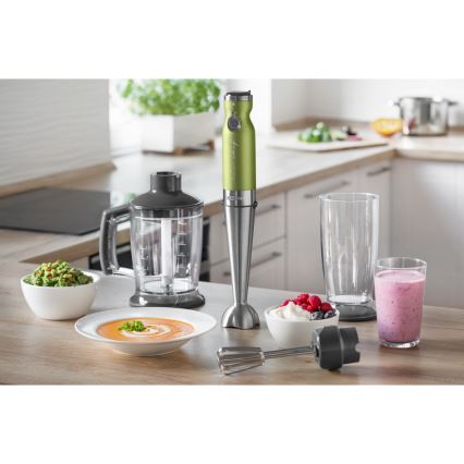 Sencor - Stick blender 4in1 1200W/230V rostfri/grön