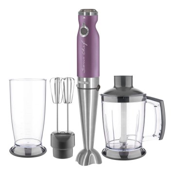 Sencor - Stick blender 4in1 1200W/230V rostfri/lila