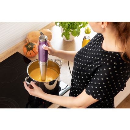 Sencor - Stick blender 4in1 1200W/230V rostfri/lila