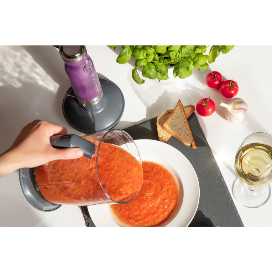 Sencor - Stick blender 4in1 1200W/230V rostfri/lila