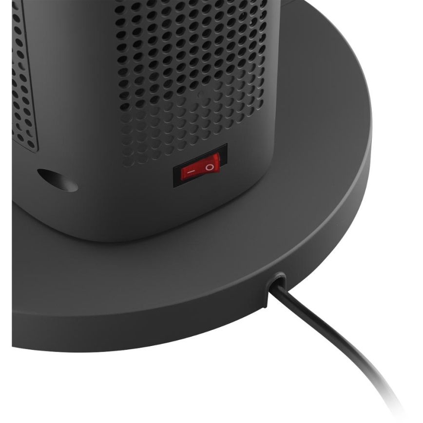 Sencor - Bladlös tornfläkt med keramiskt värmeelement 1200/2000W/230V antracit + fjärrkontroll