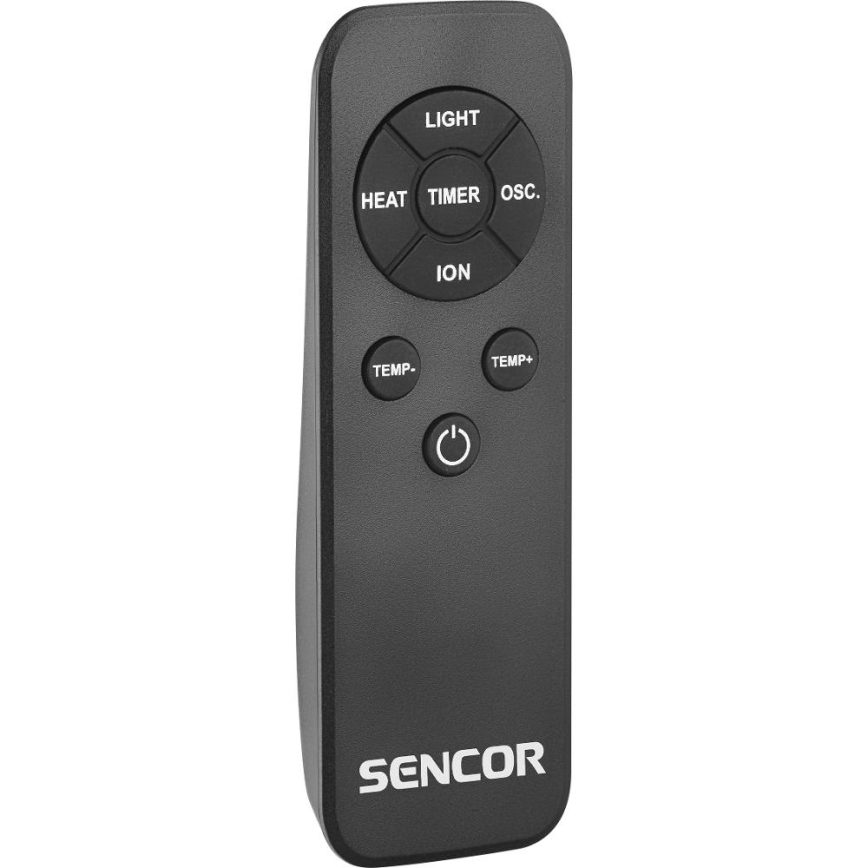 Sencor - Bladlös tornfläkt med keramiskt värmeelement 1200/2000W/230V antracit + fjärrkontroll