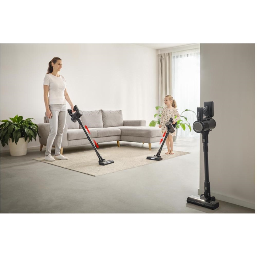 Sencor - Trådlös 2-i-1 stavdammsugare 200 W/2600 mAh svart