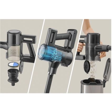 Sencor - Trådlös 2-i-1 stavdammsugare 200 W/2600 mAh svart