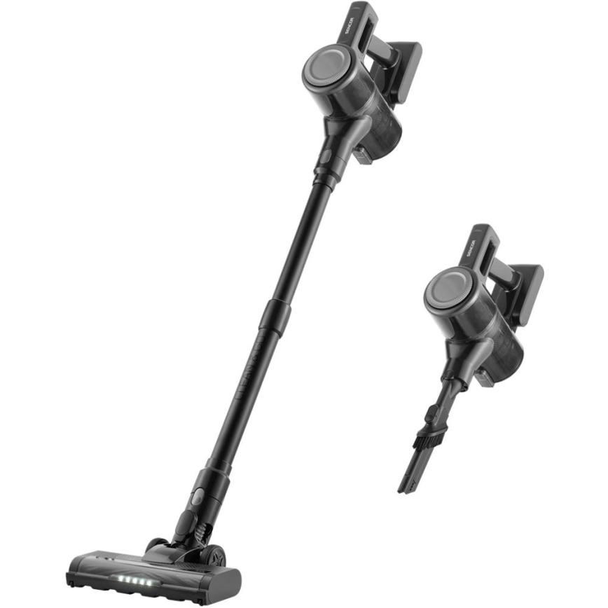 Sencor - Trådlös 2-i-1 stavdammsugare 200 W/2600 mAh svart