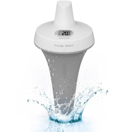 Sencor - Trådlös flytande poolsensor 2xAA IPX7