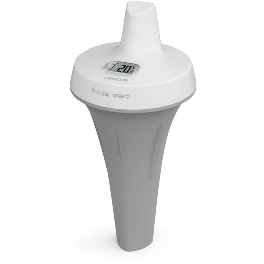 Sencor - Trådlös flytande poolsensor 2xAA IPX7