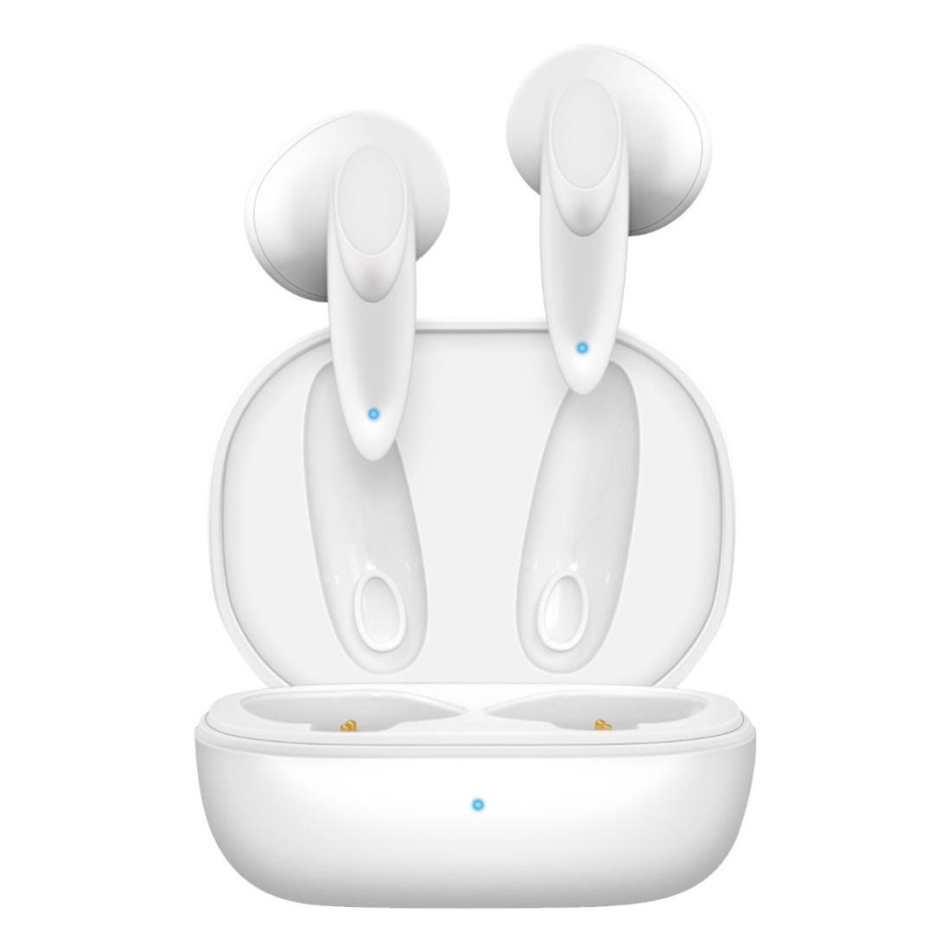 Sencor - Trådlösa hörlurar 230 mAh + 2x 25 mAh IPX4 vit