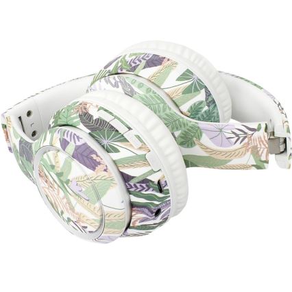 Sencor - Trådlösa hörlurar med en microphone 3,7V/400 mAh grön/vit