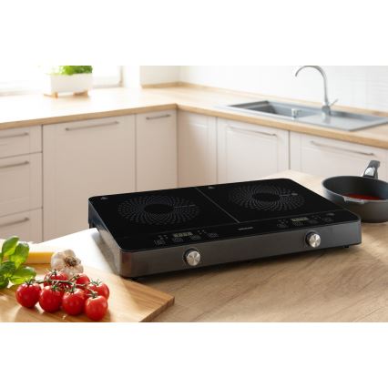 Sencor - Two-zone induction cooker med LCD display 3400W/230V