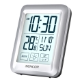 Sencor - Väderstation  med LCD display  Data kontakt  väckarklocka 2xAAA