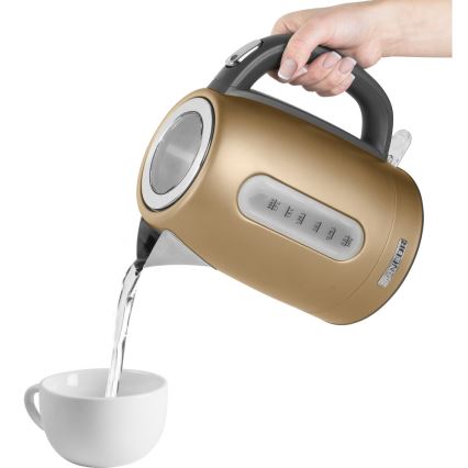 Sencor - Vattenkokare 1,7 l 2150W/230V gyllene 