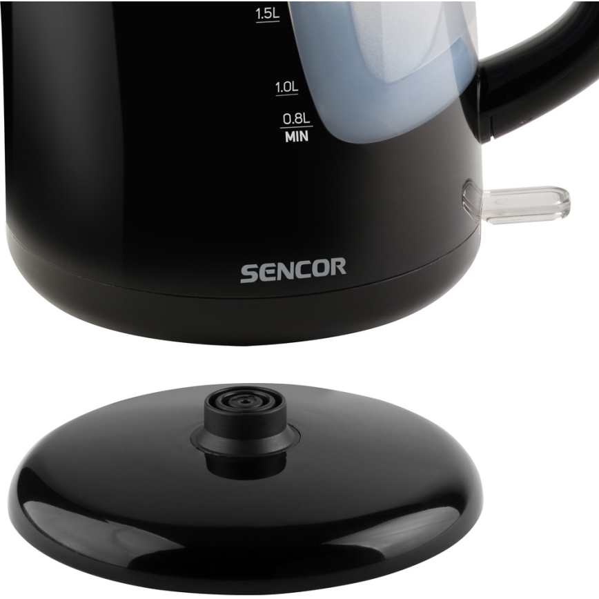Sencor - Vattenkokare 2,5 l 2200W/230V svart