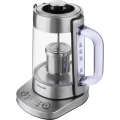 Sencor - Vattenkokare med temperaturreglering 1,5 l 1500W/230V rostfritt stål