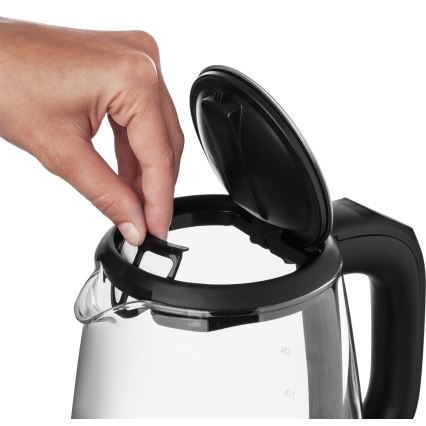 Sencor - Vattenkokare med termoreglering Data kontakt  LED bakgrundsbelyst 2 l 2200W/230V