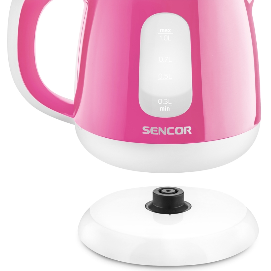 Sencor - Vattenkokare1 l 1100W/230V rosa